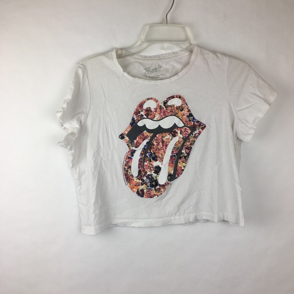 Rolling Stones Graphic Crop Top